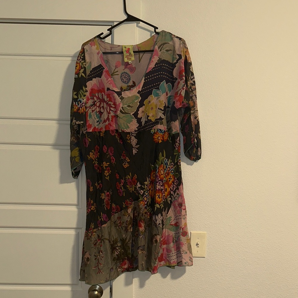 Johnny Was Pastel Floral Dress
